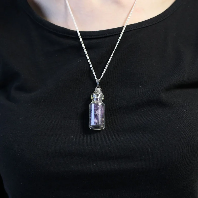Bottled Gemstones Necklace Amethyst — foto 2