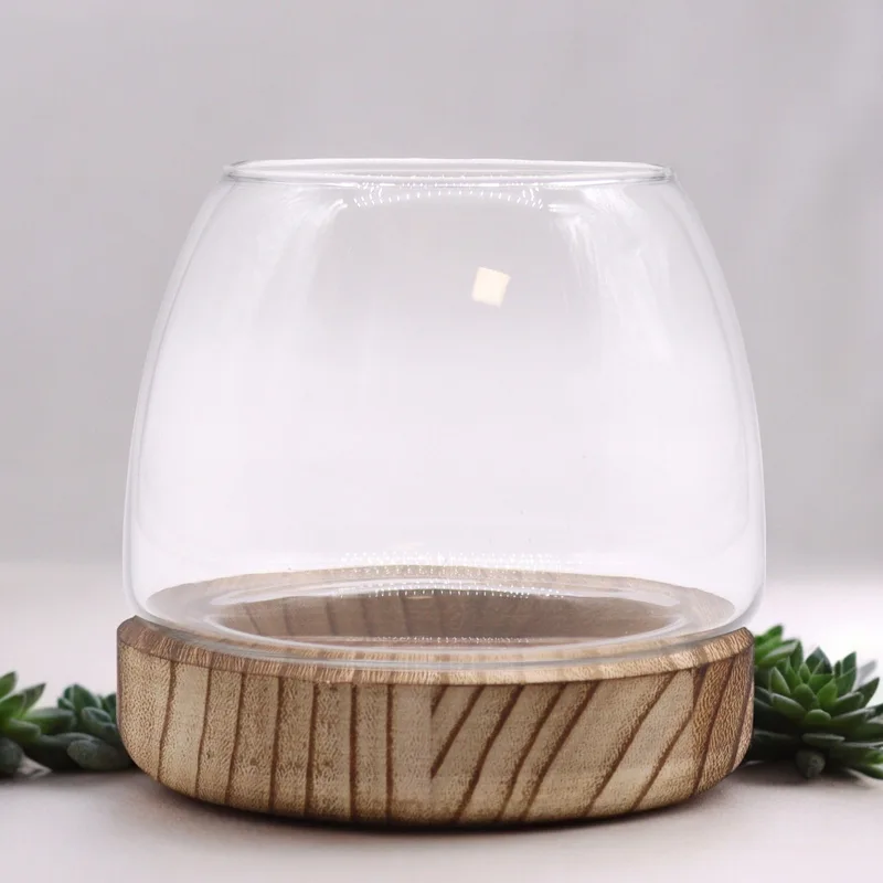 Small Terarium on Naturale Tung Legno 13x13cm — foto 1