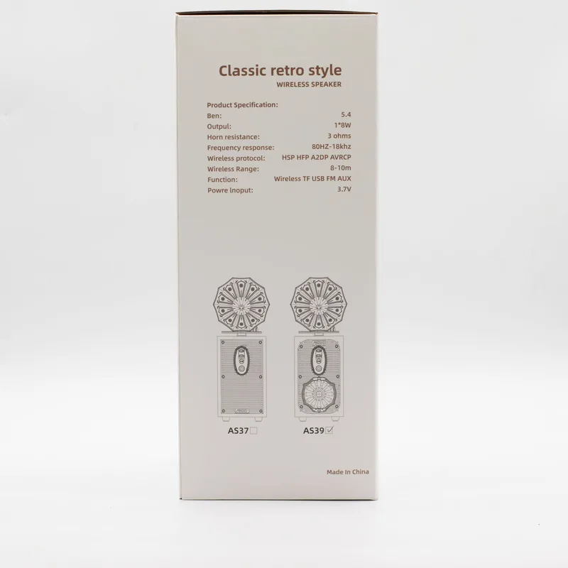 Retro Tall Gramophone Speaker Bluetooth 8 watt — foto 2