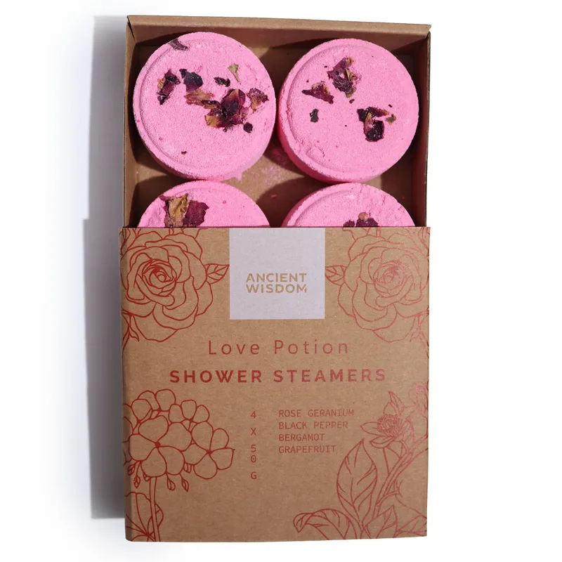 Zen Shower Steamers - Therapy Wellness Quartet - Love Potion (Pinky Red) — foto 3