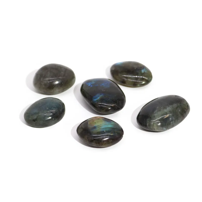 Madagascar Labradorite Palm Stones (approx 17-40gms 35-50mm) — foto 2