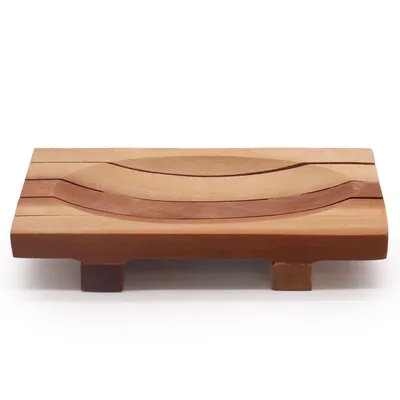 Classic Mahogany Sapone Dish - Grid Drainer