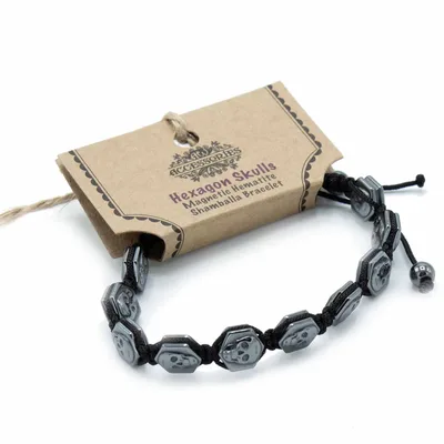 Bracciale Shamballa di Eritreo Magnetica con Esoscheletri a Forma di Esagono — foto 1