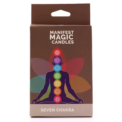 Candele Manifestazione Chakra Settenari (confezione da 7)