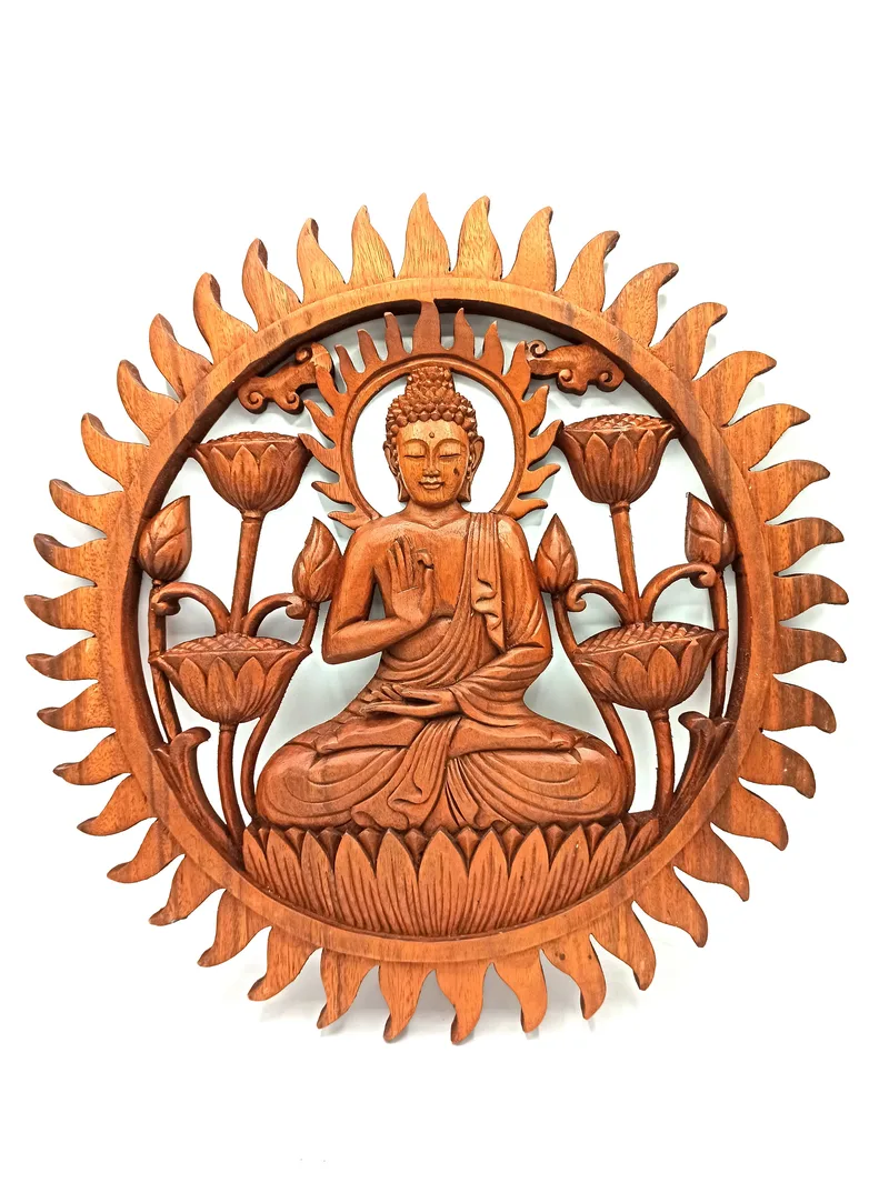 Buddha & Lotus Panel 40cm — foto 1