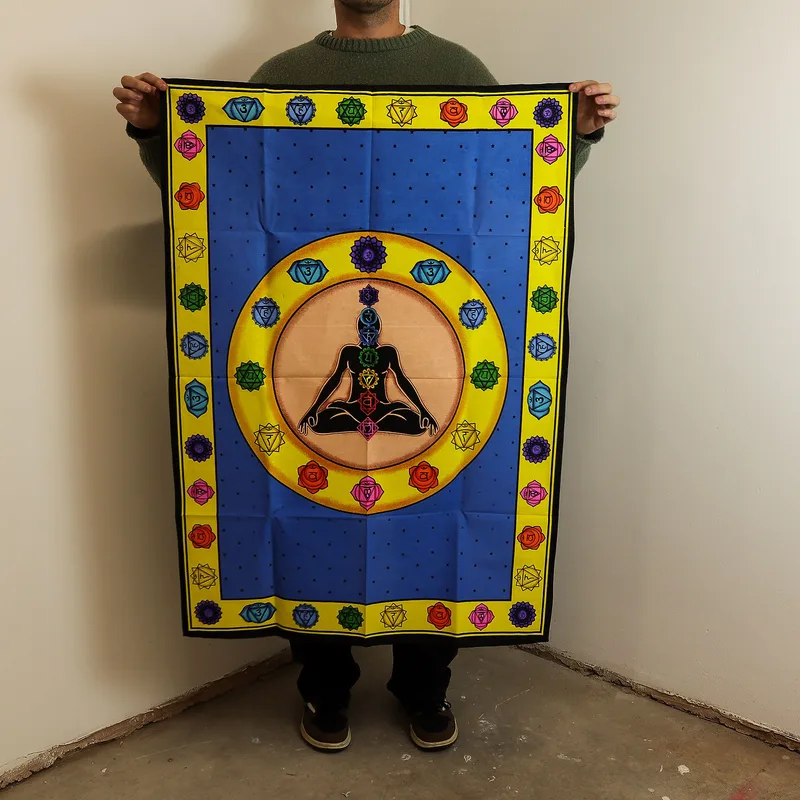 Cotton Wall Art (70x110cm) - Chakra Fibrant — foto 1