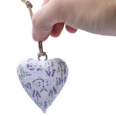 Large Decor Legno Hearts - Lavanda — foto 1