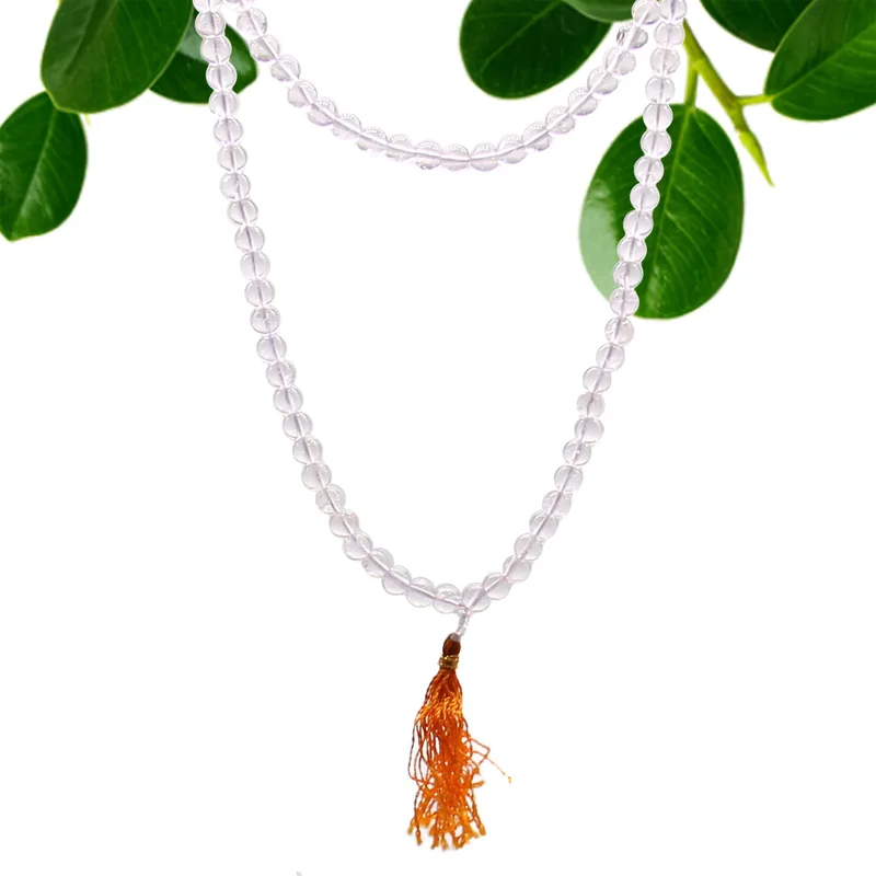 108 Bead Mala Rock Crystal — foto 1