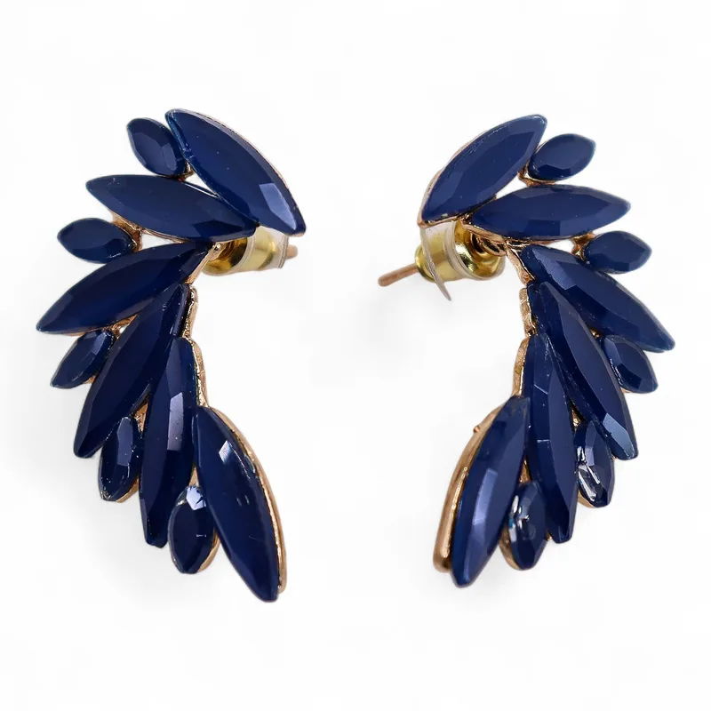 Royal Blu - Vintage Glass - Angel Wings - Earrings — foto 3