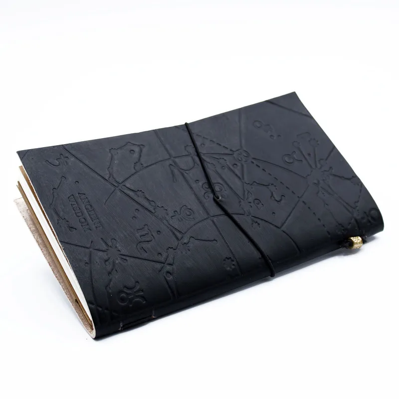 Fatto a mano Leather Journal My Little Nero Book Nero — foto 1