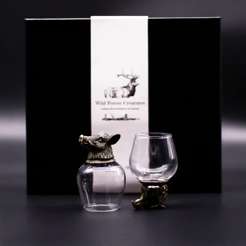 Gift Set of 6 Glasses (100ml) - Mystical Creatures - Antique Bronze — foto 2