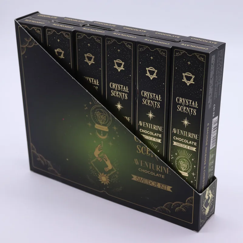 Aventurine Crystal Scents Smudge Incenso - Chocolate