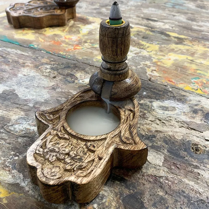Sm Mango Legno Backflow Bruciatore Hamsa — foto 3