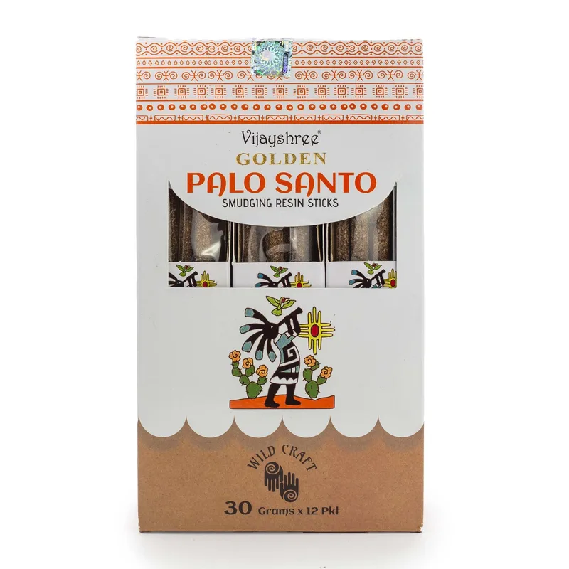 30g Golden Palo Santo Smudging Resin Sticks (6s) — foto 1