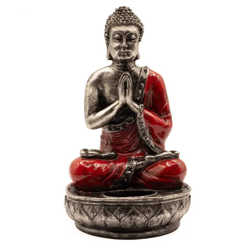 Buddha Candela Porta - Red - Medium