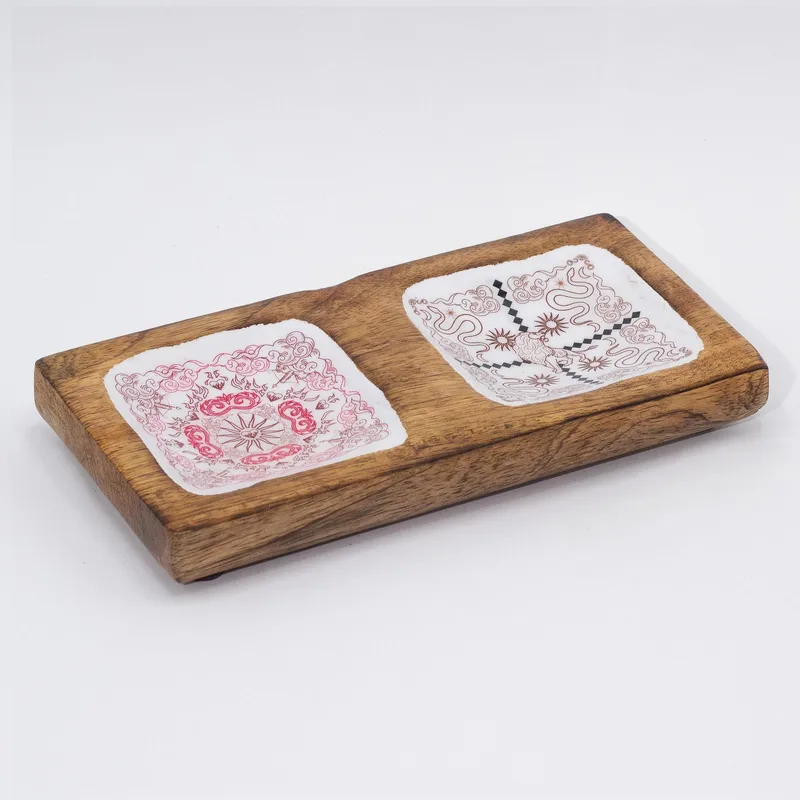 Double Trinket Tray 20x10x2.5cm Hop Hare — foto 2