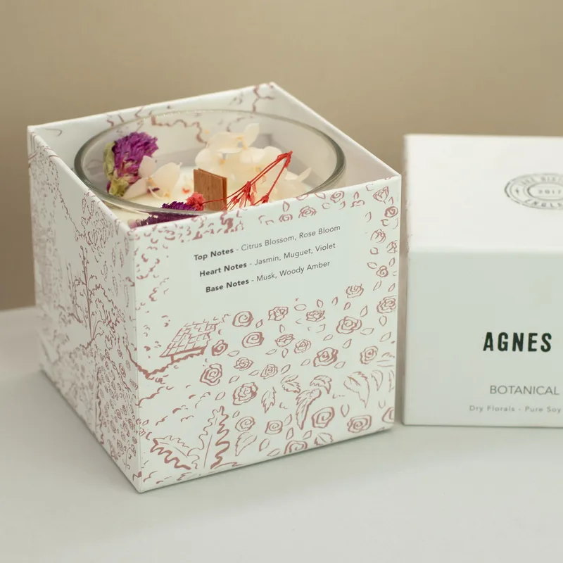 Agnes + Cat Botanical Soy Cera Candela Roses of Sawrey — foto 4