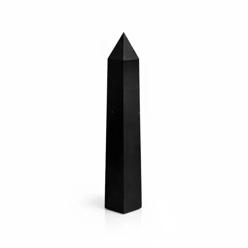 Gemstone Six Face Obelisk Point approx 17cm Nero Tourmaline — foto 5