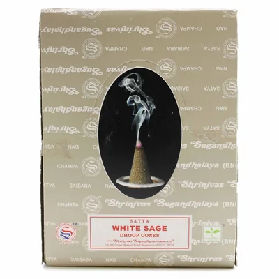Bianco Sage Dhoop Cones