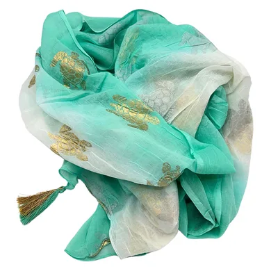 Nomad Sari On the Med Collection Pario Bianco & Turquoise Oro Turtle Design — foto 2