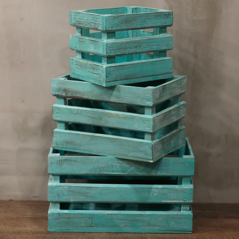 Set of 3 Storage/Display Boxes Greenwash — foto 2