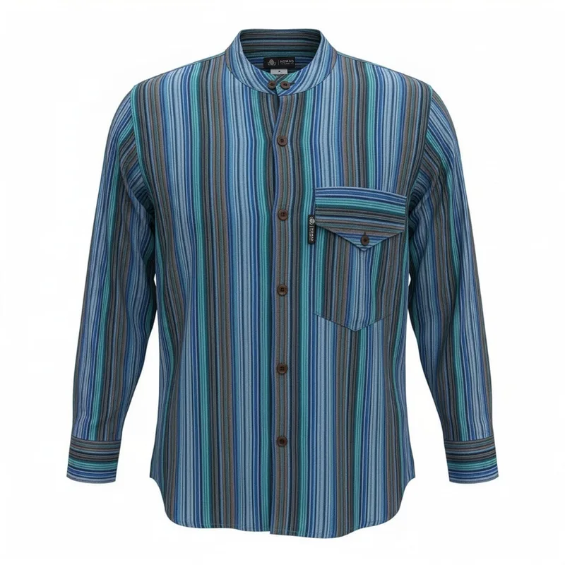 Nomad Sari Grandad Shirt Turquoise XL — foto 1