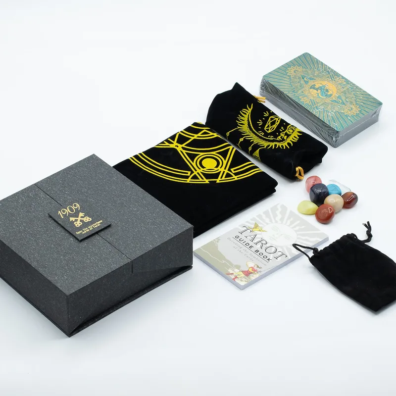 Oro & Turqoice Foil Tarot Card Gift Set