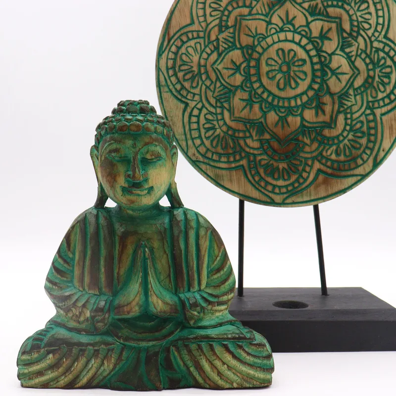Buddha Feng Shui Set Mandala Verde — foto 5