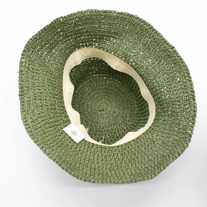 Nomad Sari Floppy Straw Sun Hat - Moss Verde — foto 3