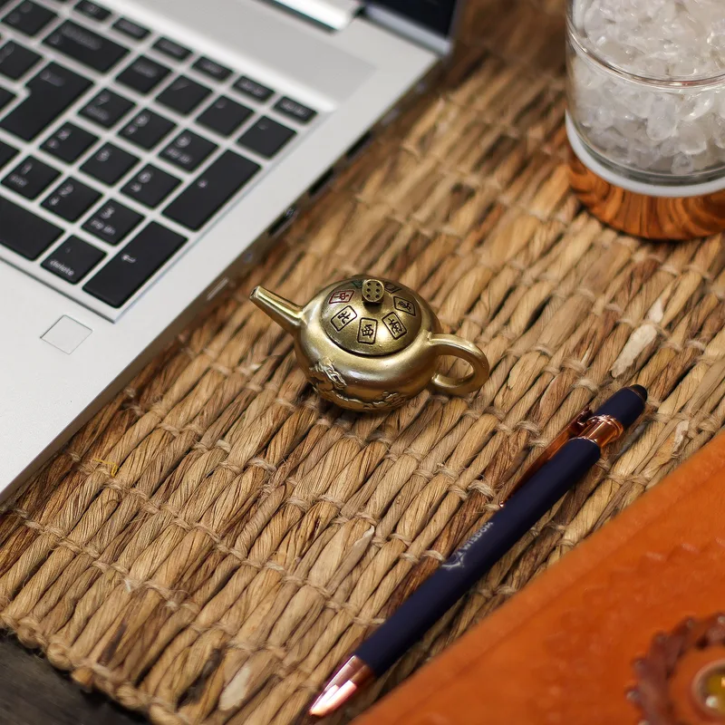 Feng Shui Fortune Lucky Teapot with Dice Spin — foto 1