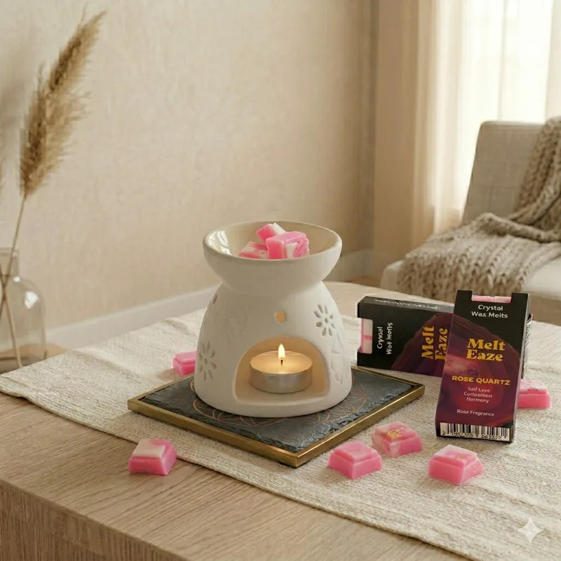 MeltEaze Cera Melts 50g - Rosa Quartz Love - Rosa — foto 6