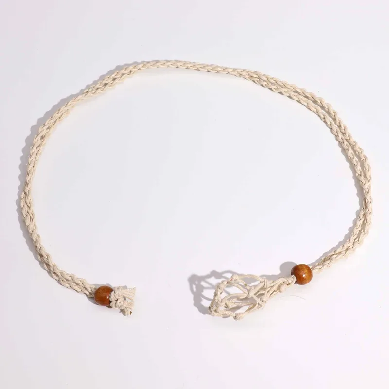 Crystal Gemstone Necklace Cord 45cm/18inch - Naturale — foto 4