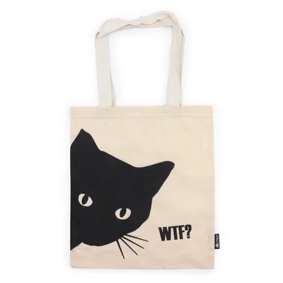 Nomad Sari Nomad Sari Iconic Basic Tote Bag - Nero Cat - Naturale 4oz — foto 2