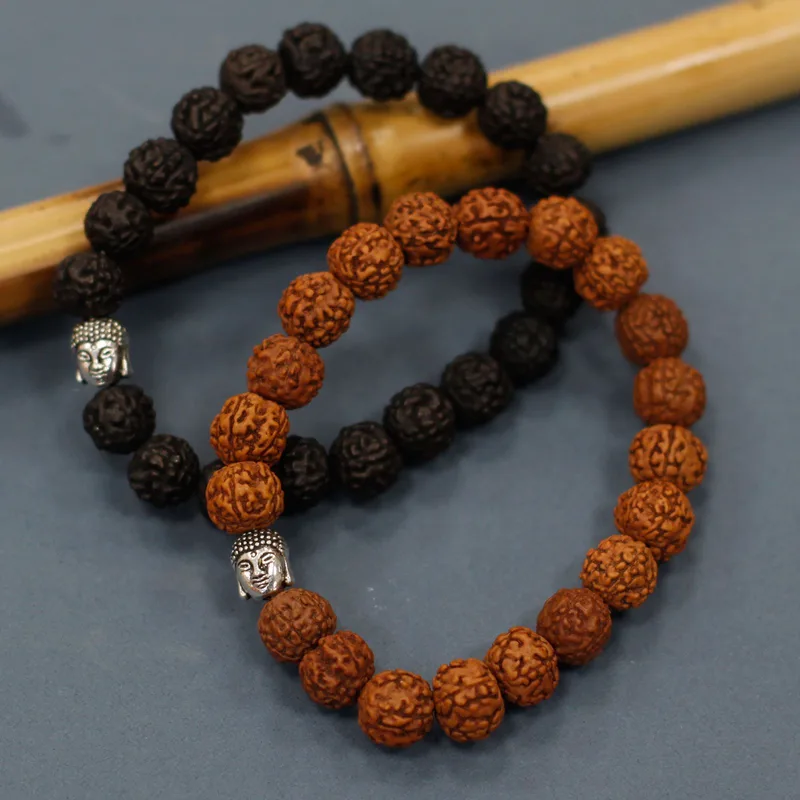 Rudraksha Buddah Bangle Mala - Dark — foto 2