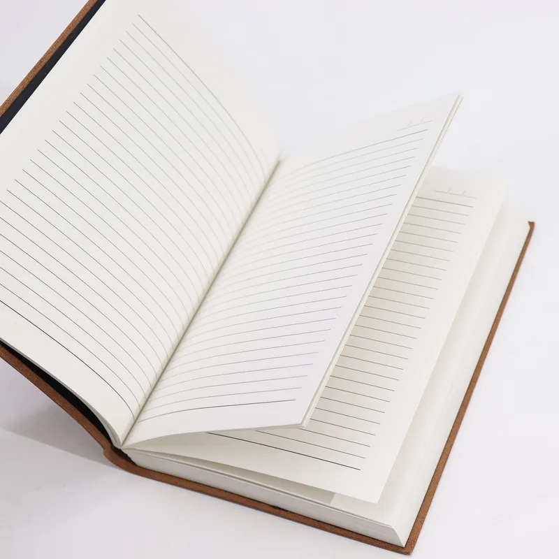 Lrg Dark Tan Daily Note Book 100 Lined Pages 20x15cm — foto 1