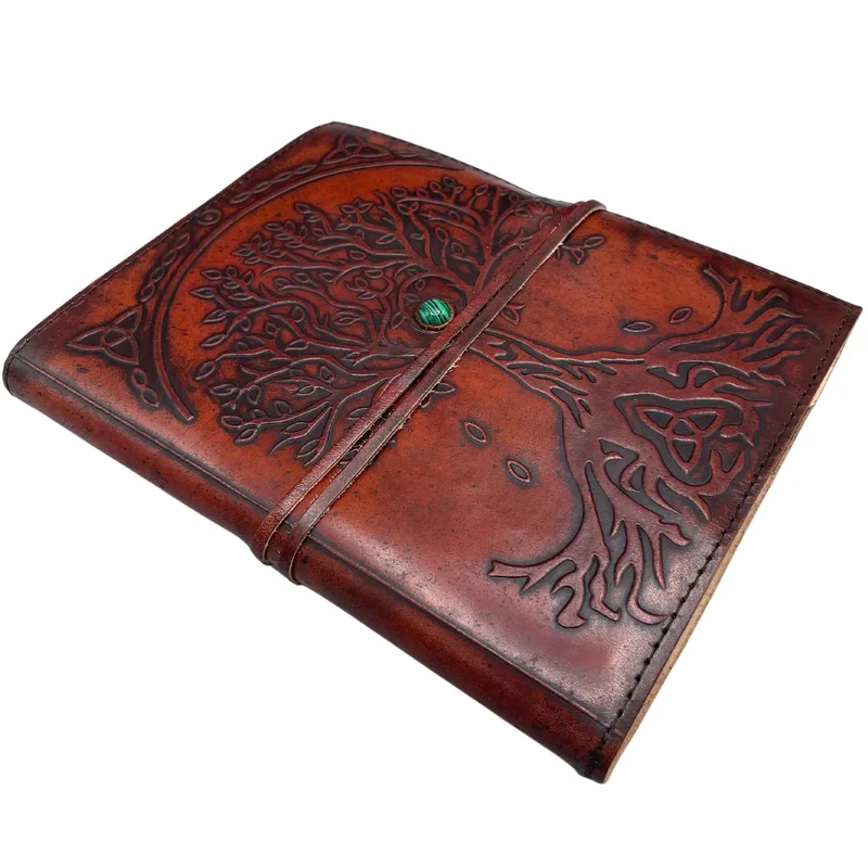Large Albero of Life Leather Journal – 20x16x2cm — foto 1