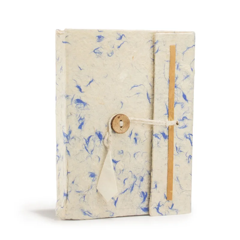 Med Lokta Mixed Blu Cotton Notebook Lrg (15x12cm) - 45 leafs — foto 3