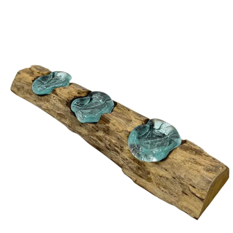 Molton Glass Flat Triple Candela Porta on Legno — foto 3