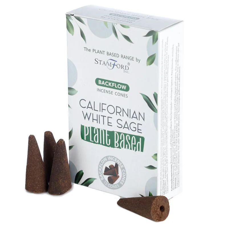 Plant Based Backflow Incenso Cones Californian Bianco Sage