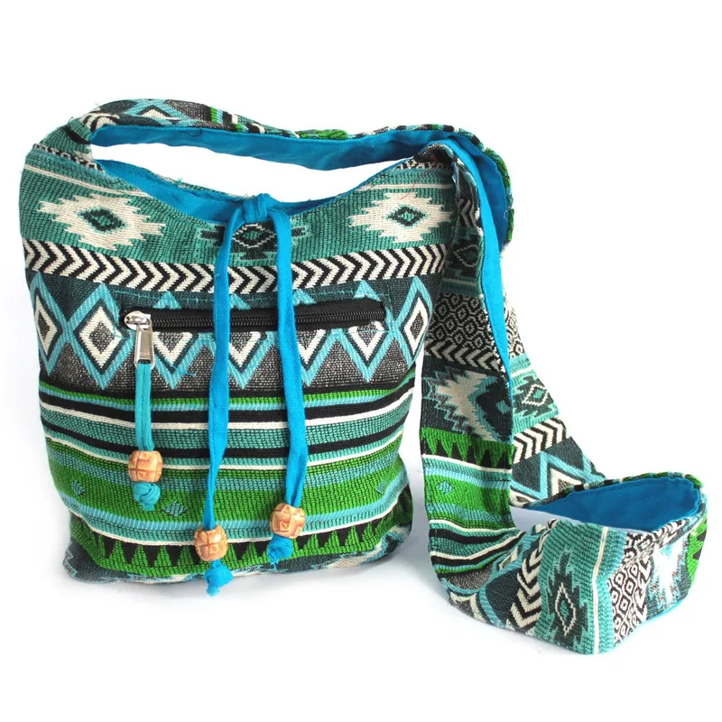 Jacquard Bag Teal Sling Bag — foto 1