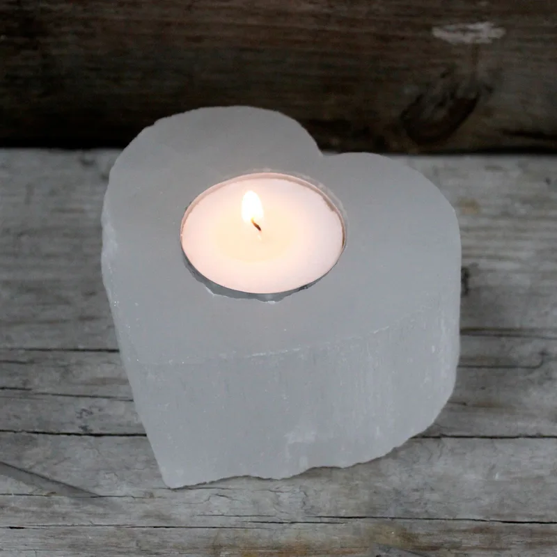 Selenite Heart Candela Porta — foto 3