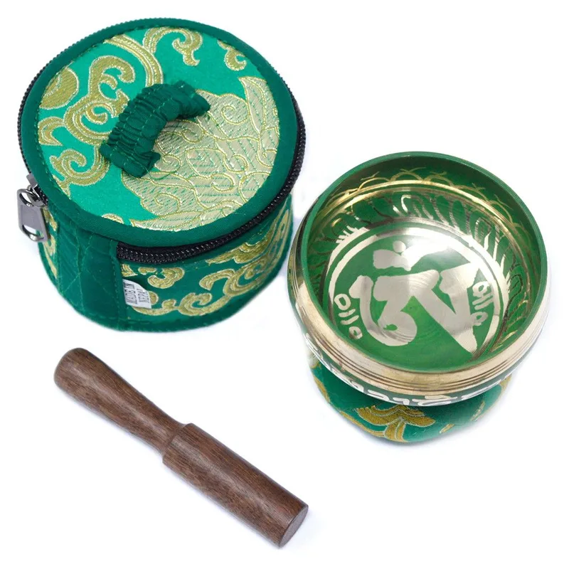 Mini Singing Bowl Gift Set Verde — foto 4