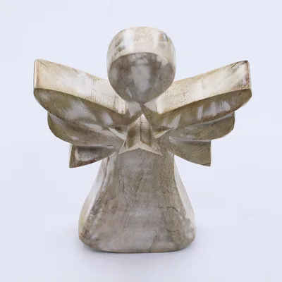 Mango Legno Angel - Whitewash with Star Cut Out — foto 3