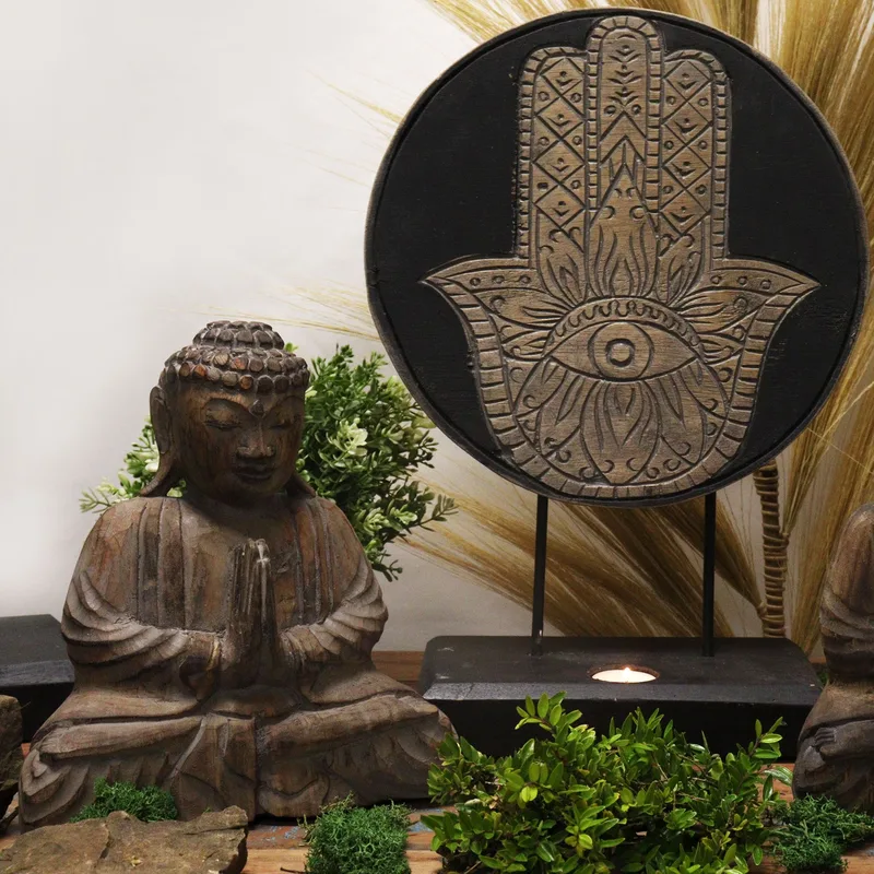 Buddha Feng Shui Set Hamsa Grey — foto 3