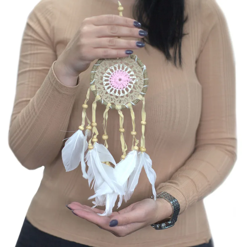 Pastel Blue Macramé Dream Catcher 9cm (asst colours) — foto 1