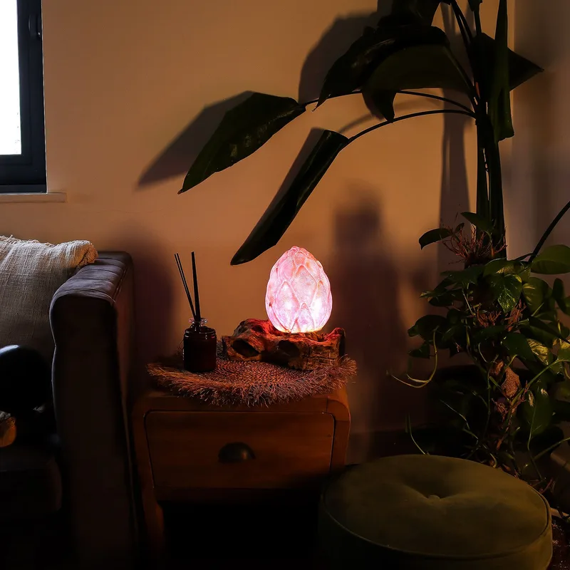 DriftGlow Lamp Crackle Lotus Fiore Shade Purple — foto 4