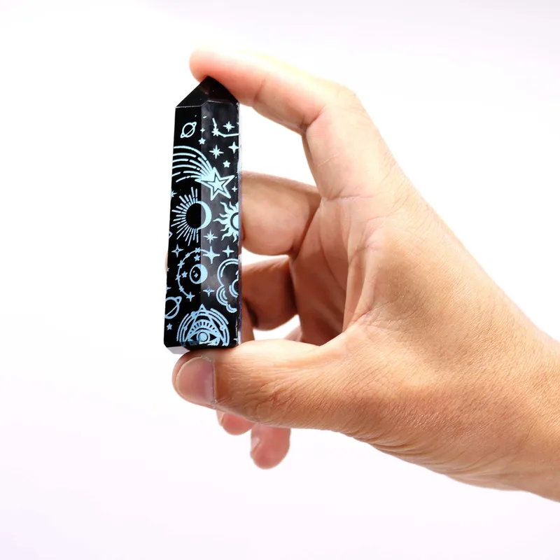 Nero Obsidian Points Mystic Story Sky Blu