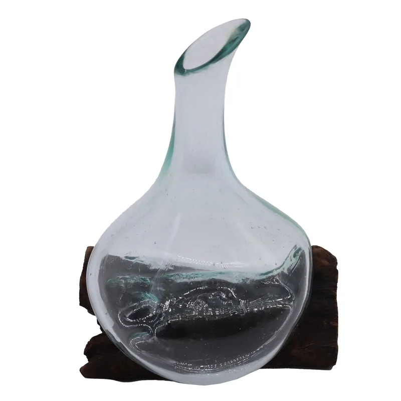 Molten Glass Mini Decanter on Legno 20cm — foto 1