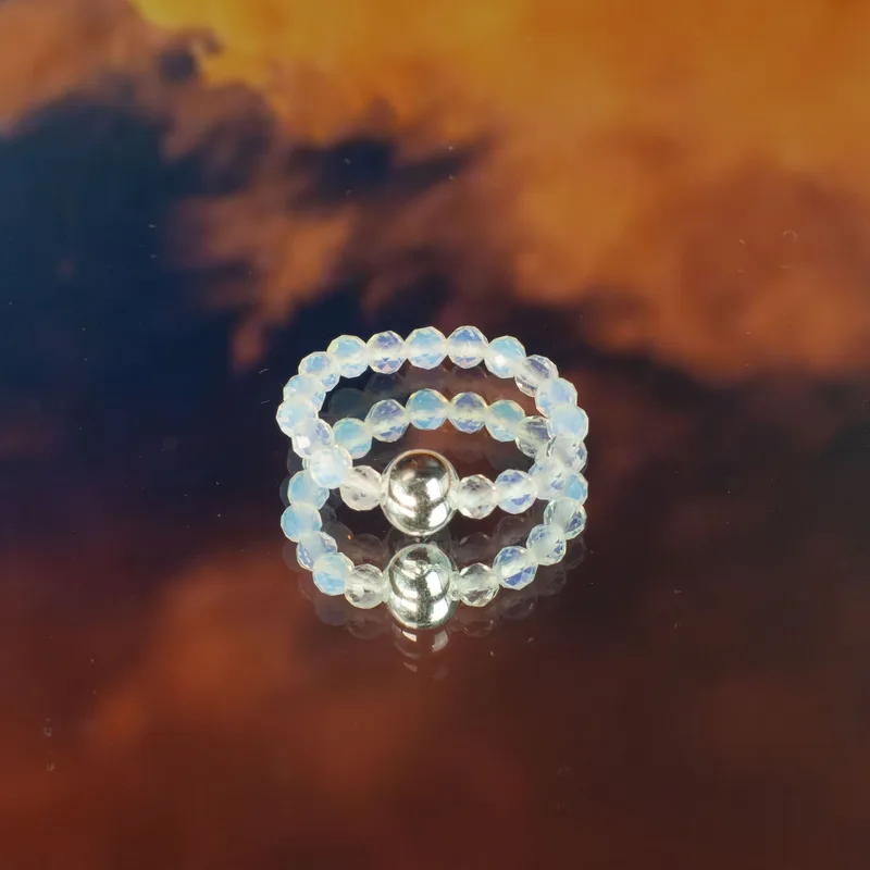 Nymph Spirit Gemstone Ring Set - Blood Moon — foto 6