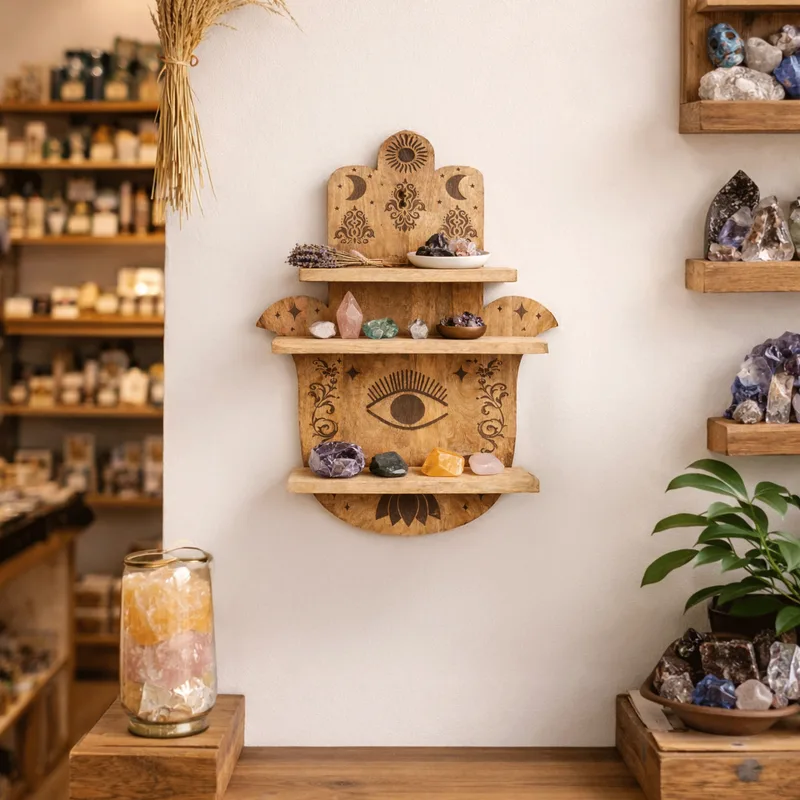 Hamsa Shaped Wall Shelf — foto 2